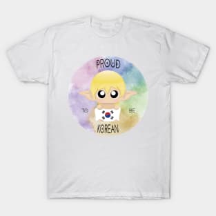 Proud to be Korean (Sleepy Forest Creatures) T-Shirt